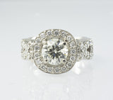 14 Kt White Gold Ladies' Diamond Ring