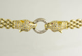Two-Tone Panther Diamond & Ruby Set