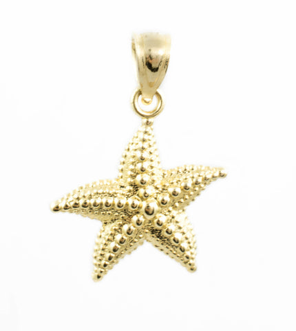 14 Kt Yellow Gold Starfish Charm
