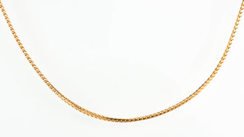 14 Kt Rose Gold Ladies' Franco Style Chain