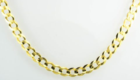 14 Kt Yellow Gold Ladies' Lightweight Curb Chain