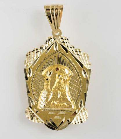14 Kt Yellow Gold Our Lady of Altagracia Charm