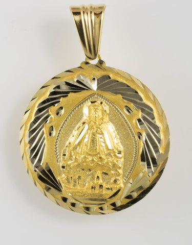 14 Kt Yellow Gold Our Lady of Regla Charm